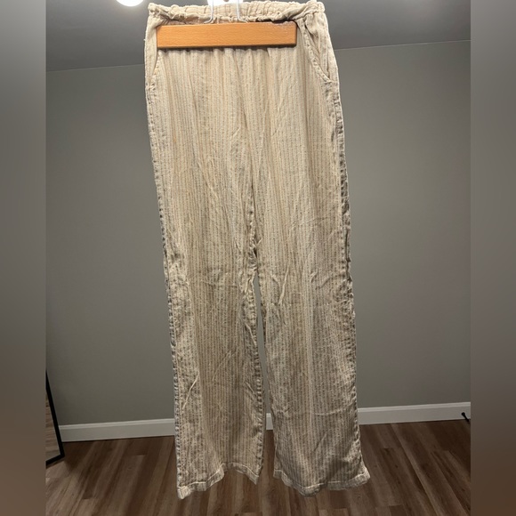 Linen wide leg pants - Picture 3 of 5